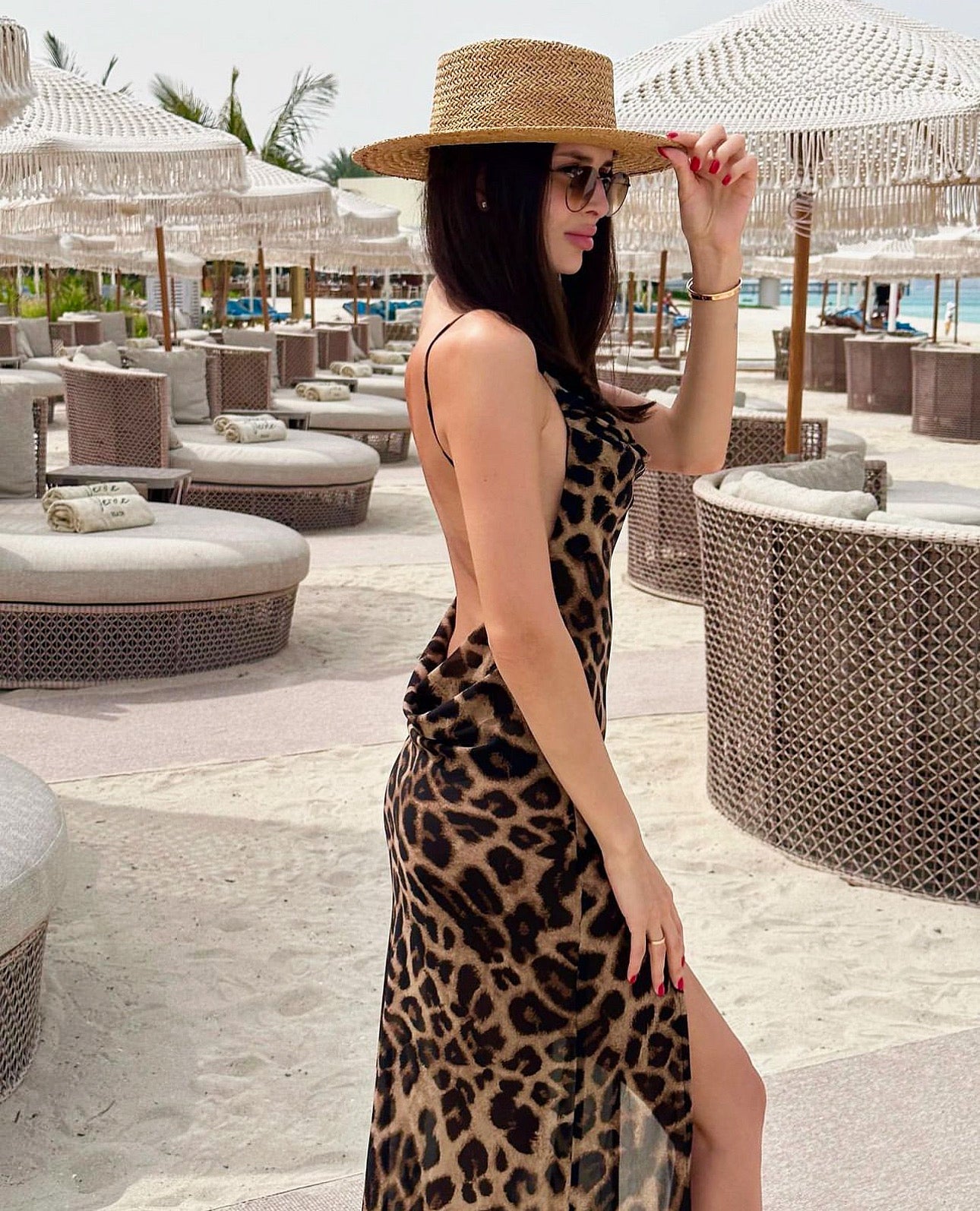 Victoria Maxi Dress (Leopard Prints)